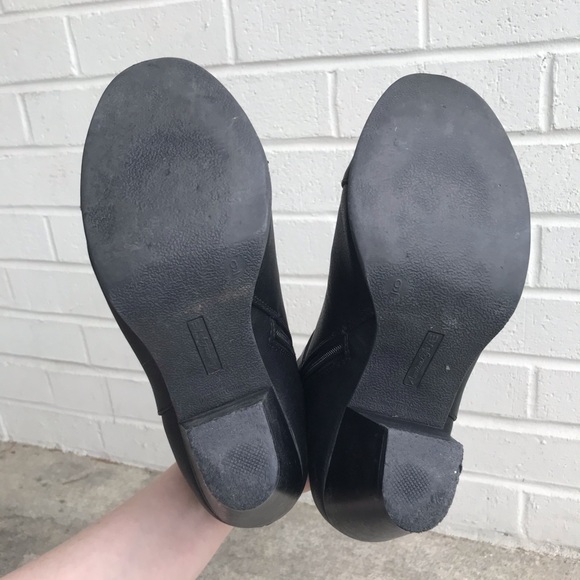 American Eagle Black Heeled Strap Ankle Boots - Picture 8 of 8